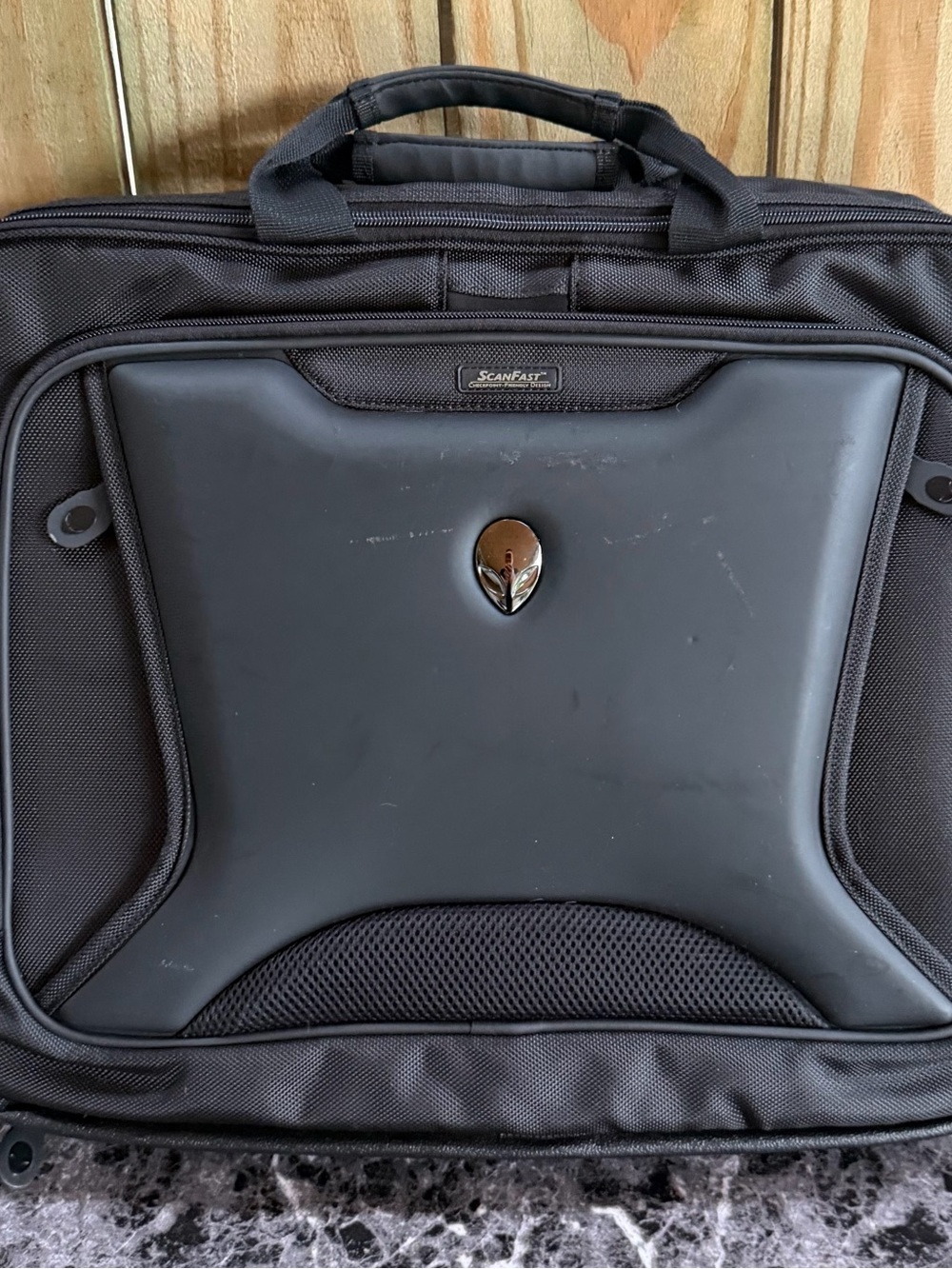 Alienware Black Laptop Briefcase Bag